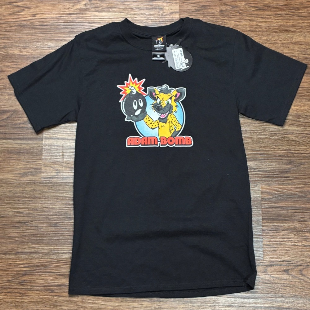 NWT The Hundreds Adam Bomb Hyena Graphic T-Shirt Black Small Streetwear